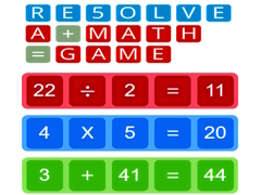 เกม RE5OLVE a+math=game