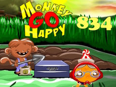 เกม Monkey Go Happy Stage 834