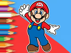เกม Coloring Book: Mario Happy Skating