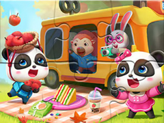 เกม Jigsaw Puzzle: Little Panda Picnic