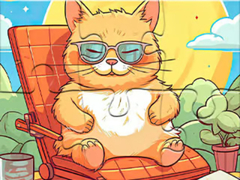 เกม Jigsaw Puzzle: Enjoying Cat