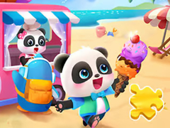 เกม Jigsaw Puzzle: Baby Panda Ice Cream Car