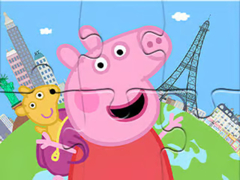 เกม Jigsaw Puzzle: Peppa Travel Around