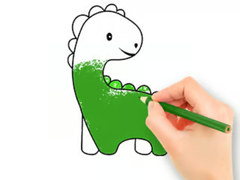 เกม Coloring Book: Lovely Baby Dinosaur
