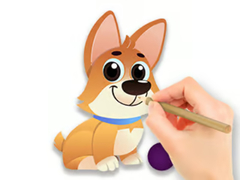 เกม Coloring Book: Dog With Toy