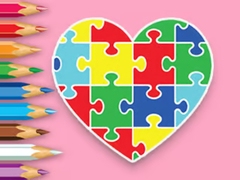 เกม Coloring Book: Heart Jigsaw