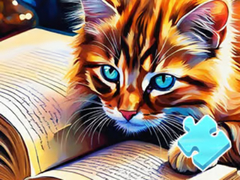 เกม Jigsaw Puzzle: Cat Reading