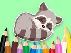 เกม Coloring Book: Baby Raccoon