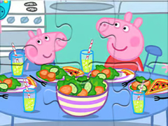 เกม Jigsaw Puzzle: Peppa Dinner Time