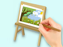 เกม Coloring Book: Paysage Drawing Board