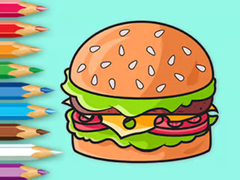 เกม Coloring Book: Delicious Hamburger