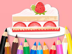 เกม Coloring Book: Strawberry Cake