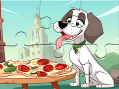 เกม Jigsaw Puzzle: Dog Eating Pizza