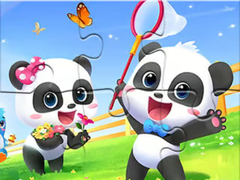 เกม Jigsaw Puzzle: Baby Panda Spring Outing