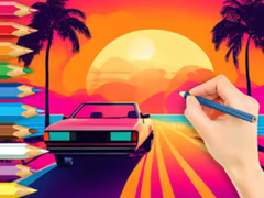 เกม Coloring Book: Sunset Driving