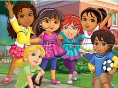เกม Jigsaw Puzzle: Dora Into City