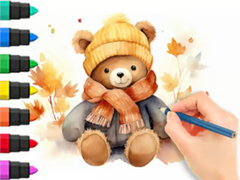 เกม Coloring Book: Autumn Bear