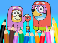เกม Coloring Book: Bluey Flossing Grannies