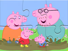 เกม Jigsaw Puzzle: Peppa Pig Muddy Puddles