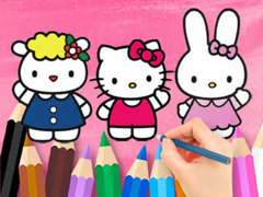 เกม Coloring Book: Hello Kitty With Friends