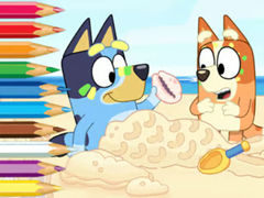 เกม Coloring Book: Bluey On The Beach