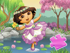เกม Jigsaw Puzzle: Dora Lake Dance