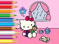 เกม Coloring Book: Hello Kitty Rainy Day