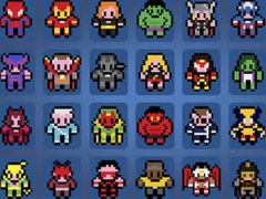 เกม Pictures By Numbers Superheroes