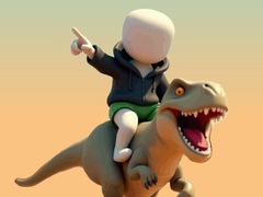 เกม Stickman. Dinosaur Arena