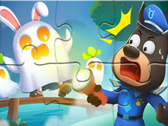 เกม Jigsaw Puzzle: Baby Panda Haunted Town