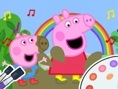 เกม Coloring Book: Peppa Pig Muddy Funny