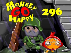 เกม Monkey Go Happy Stage 296