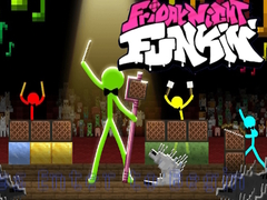 เกม FNF Rush E : Animation vs. Minecraft
