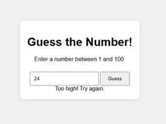 เกม Number Guessing Game