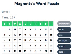 เกม Magnetto's Word Puzzle