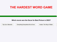 เกม The Hardest Word Game