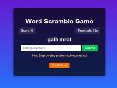 เกม Word Scramble Game Challenge
