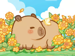 เกม Jigsaw Puzzle: Capybara In Sunflowers