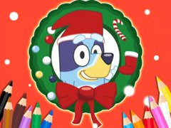 เกม Coloring Book: Bluey Santa Claus