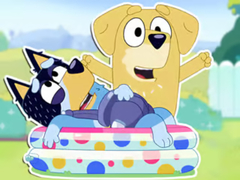 เกม Jigsaw Puzzle: Bluey Dad Baby