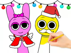เกม Coloring Book: Sprunki Christmas
