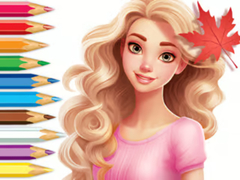 เกม Coloring Book: Barbie Autumn Tale