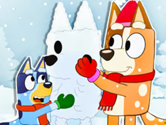 เกม Jigsaw Puzzle: Bluey Christmas Snowman