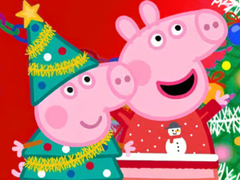 เกม Jigsaw Puzzle: Peppa Pig Christmas Preparation