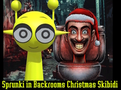 เกม Sprunki in Backrooms Christmas Skibidi 