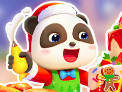 เกม Jigsaw Puzzle: Baby Panda Christmas Chef
