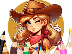 เกม Coloring Book: Cowgirl