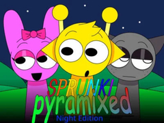 เกม Sprunki Pyramixed: Night Edition