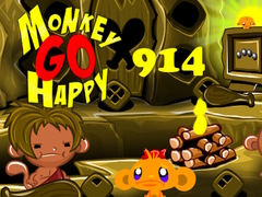 เกม Monkey Go Happy Stage 914