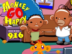 เกม Monkey Go Happy Stage 916
